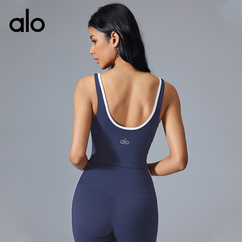 Alo tank studio white yoga