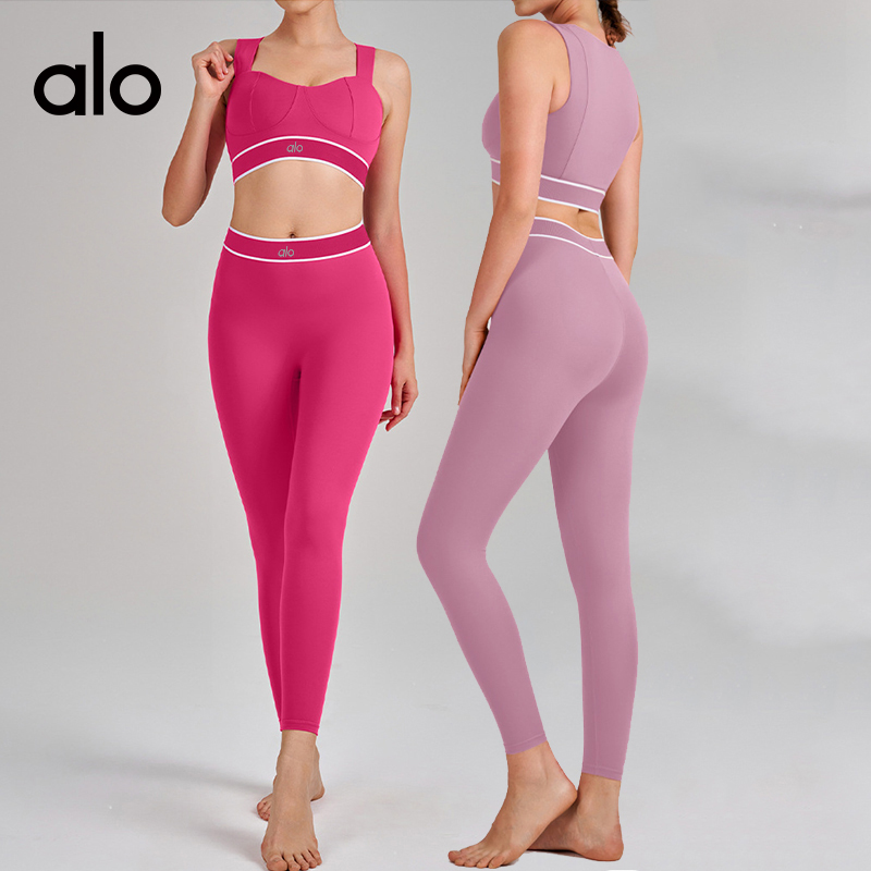 Alo set yoga pink