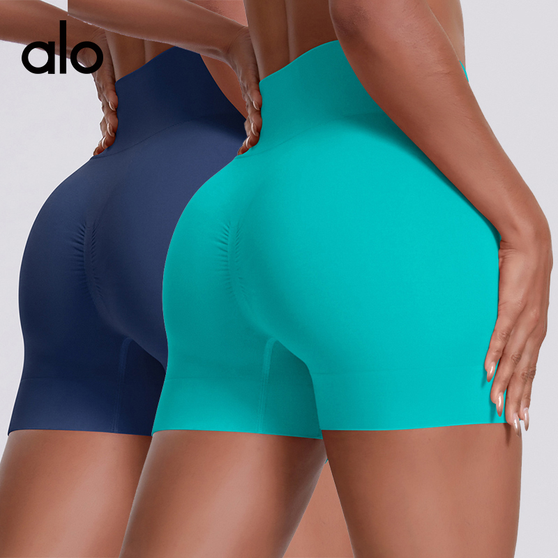 Alo shorts training purple yoga