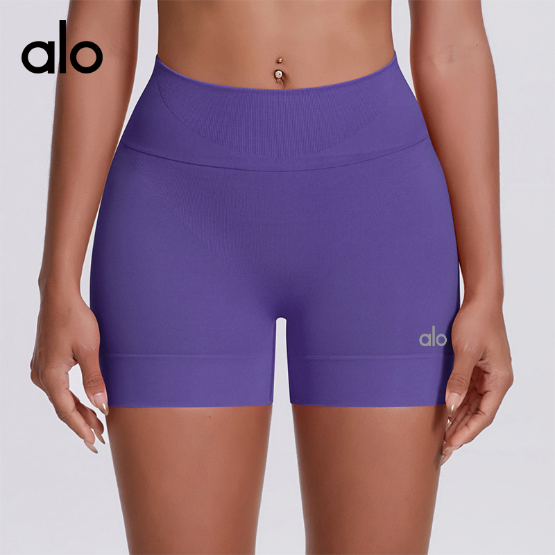 Alo shorts training purple yoga