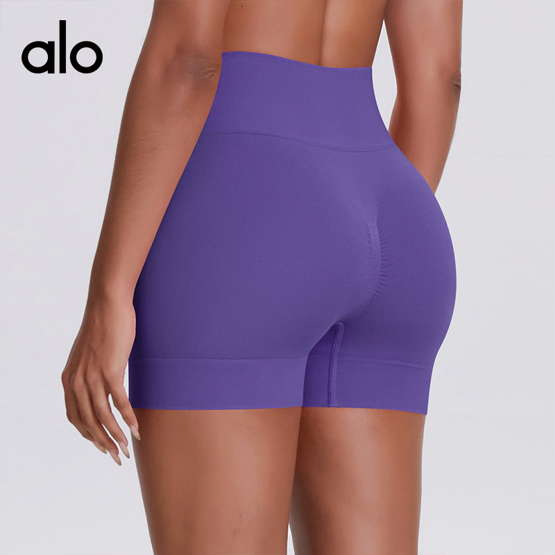 Alo shorts training purple yoga