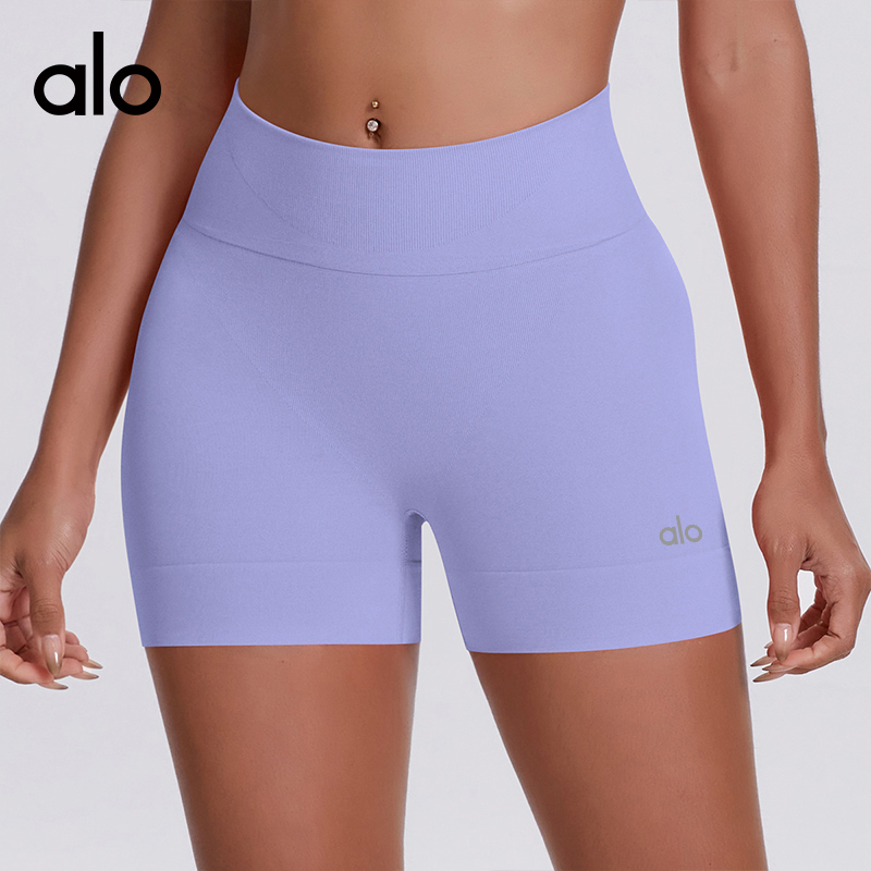 Alo shorts training purple yoga