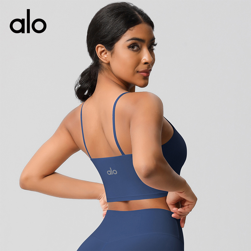 ALO YOGA  💰78💎支持一件代发
aloyoga云感运动健身透气背心紧身美背吊带瑜伽文胸
【品牌】ALO 
【款号】BX7121
【面料】锦纶/氨纶
【颜色】板栗色，黑色，徽章蓝，酱紫色，罗勒绿，骆驼棕，摩卡棕，浅象牙，茄紫色，石墨灰，霜灰色，天空蓝，胭脂红，樱花粉，中卡其
【尺码】S，M，L，XL
 专柜同款品质，厂家直销，货源充足，售后保障