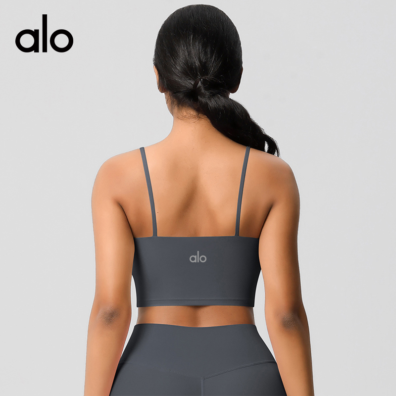 ALO YOGA  💰78💎支持一件代发
aloyoga云感运动健身透气背心紧身美背吊带瑜伽文胸
【品牌】ALO 
【款号】BX7121
【面料】锦纶/氨纶
【颜色】板栗色，黑色，徽章蓝，酱紫色，罗勒绿，骆驼棕，摩卡棕，浅象牙，茄紫色，石墨灰，霜灰色，天空蓝，胭脂红，樱花粉，中卡其
【尺码】S，M，L，XL
 专柜同款品质，厂家直销，货源充足，售后保障
