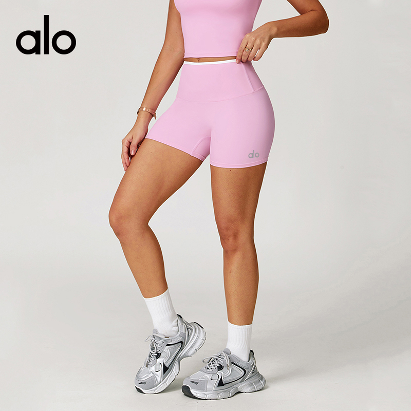 ALO YOGA💰78💎支持一件代发
aloyoga裸感瑜伽短裤紧身高腰速干运动跑步健身短裤
【品牌】ALO 
【款号】EDK9238
【面料】锦纶/氨纶
【颜色】高级黑，巨峰紫，桦茶棕，亚麻色，樱花粉，徽章蓝，雾霾蓝，浅果绿
【尺码】S，M，L，XL
 专柜同款品质，厂家直销，货源充足，售后保障
