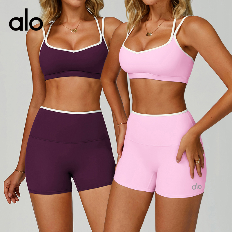 Alo sports bra yoga purple
