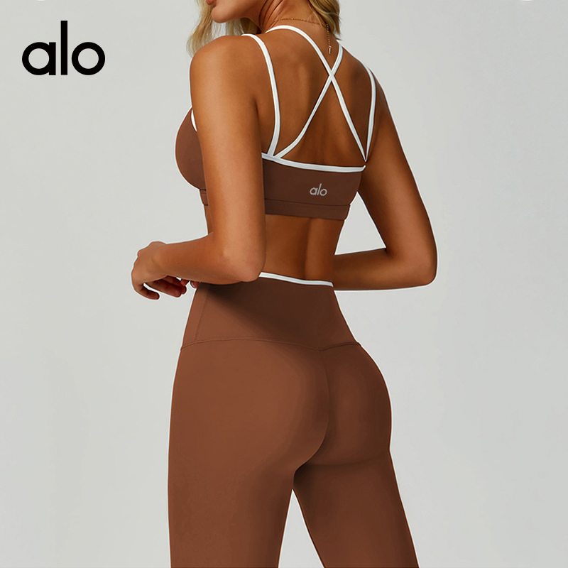 Alo sports bra yoga purple