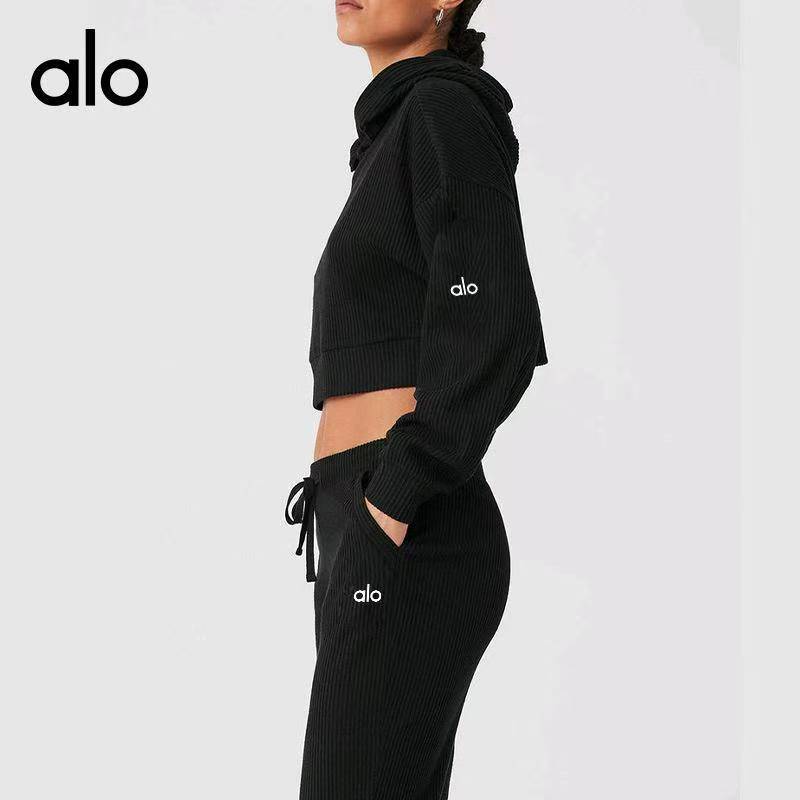 Alo set lounge black yoga