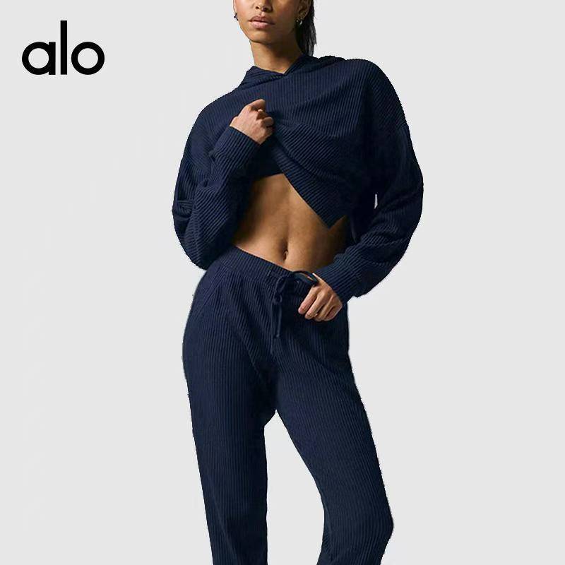 Alo set lounge black yoga