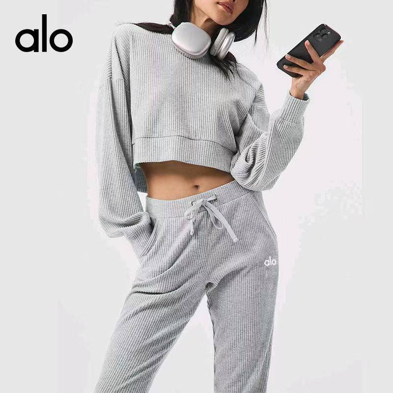 Alo set lounge black yoga