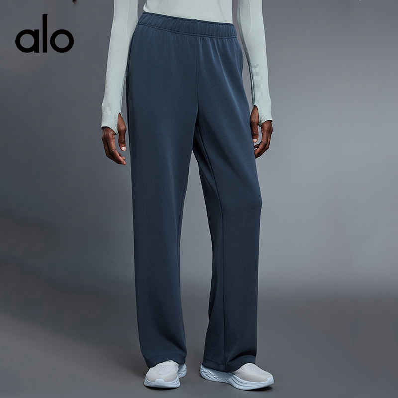 Alo leggings run dark blue yoga