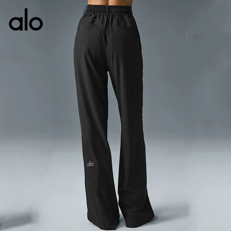 ALO YOGA💰98💎支持一件代发
aloyoga 高腰百搭休闲长裤宽松直简速干透气西装阔腿裤
【品牌】ALO 
【款号】JY90060
【面料】涤纶
【颜色】黑色
【尺码】S，M，L，XL，2XL，3XL
 专柜同款品质，厂家直销，货源充足，售后保障