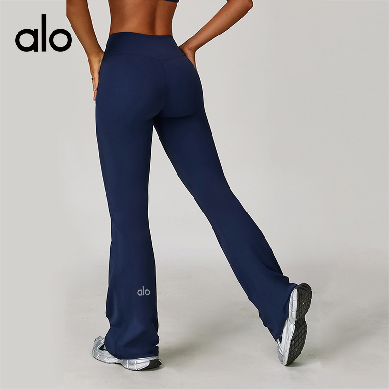 ALO YOGA💰88💎支持一件代发
aloyoga 高腰瑜伽紧身阔腿喇叭裤跑步运动健身微喇裤
【品牌】ALO 
【款号】ECK5061
【面料】锦纶/氨纶
【颜色】高级黑，灰杏色，徽章蓝，酱紫色，蜜桃粉，摩卡棕，牡丹红，树莓红
【尺码】S，M，L，XL
 专柜同款品质，厂家直销，货源充足，售后保障