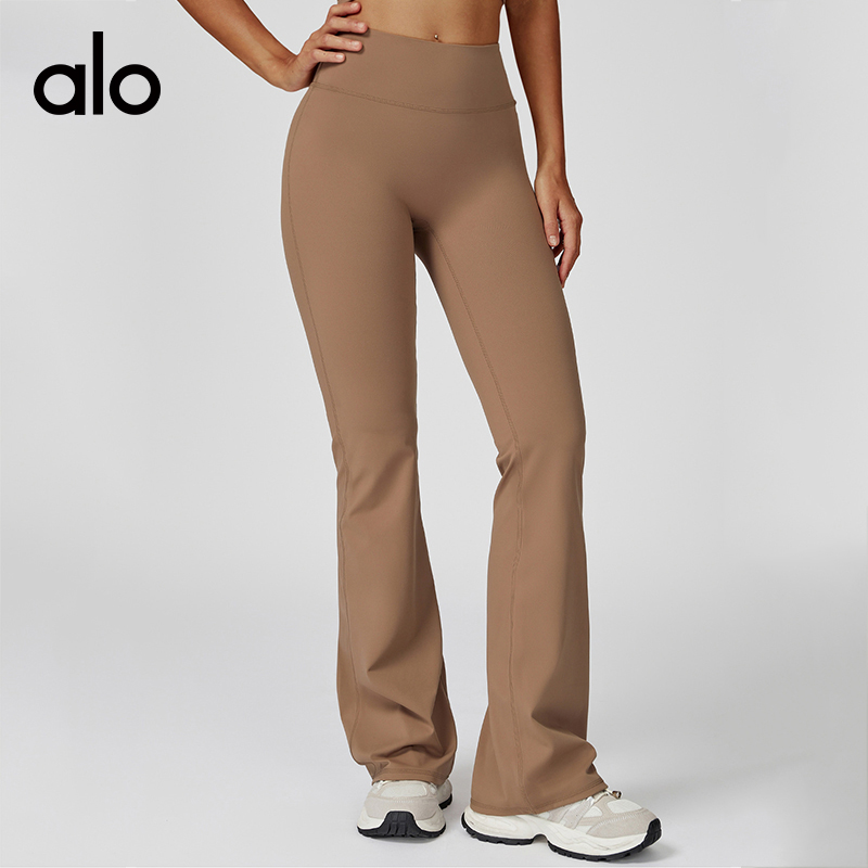 ALO YOGA💰88💎支持一件代发
aloyoga 高腰瑜伽紧身阔腿喇叭裤跑步运动健身微喇裤
【品牌】ALO 
【款号】ECK5061
【面料】锦纶/氨纶
【颜色】高级黑，灰杏色，徽章蓝，酱紫色，蜜桃粉，摩卡棕，牡丹红，树莓红
【尺码】S，M，L，XL
 专柜同款品质，厂家直销，货源充足，售后保障