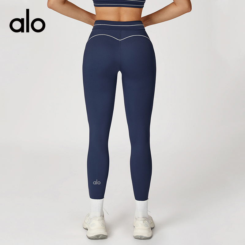 ALO YOGA💰88💎支持一件代发
aloyoga 撞色暗毛瑜伽长裤翻折高腰紧身长裤户外运动裤
【品牌】ALO 
【款号】ECK7028
【面料】锦纶/氨纶
【颜色】徽章蓝，深巧棕，高级黑，樱桃红，柠绿色
【尺码】S，M，L，XL
 专柜同款品质，厂家直销，货源充足，售后保障