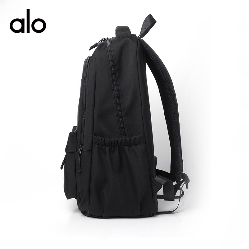 ALO YOGA 💰78💎支持一件代发
aloyoga 防泼水牛津布双肩包新款大容量书包
【品牌】AlO
【款号】STB9001
【面料】耐磨面料
【颜色】粉色，银河灰，象牙白，天空蓝，黑色
【尺码】均码
 专柜同款品质，厂家直销，货源充足，售后保障