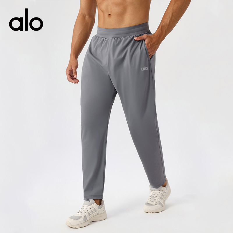 ALO YOGA 💰83💎支持一件代发
aloyoga男士运动休闲长裤速干透气健身弹力跑步裤
【品牌】ALO 
【款号】CK51350
【面料】锦纶/尼龙/氨纶
【颜色】藏青色，黑色，灰色，卡其色
【尺码】S，M，L，XL，XXL
 专柜同款品质，厂家直销，货源充足，售后保障