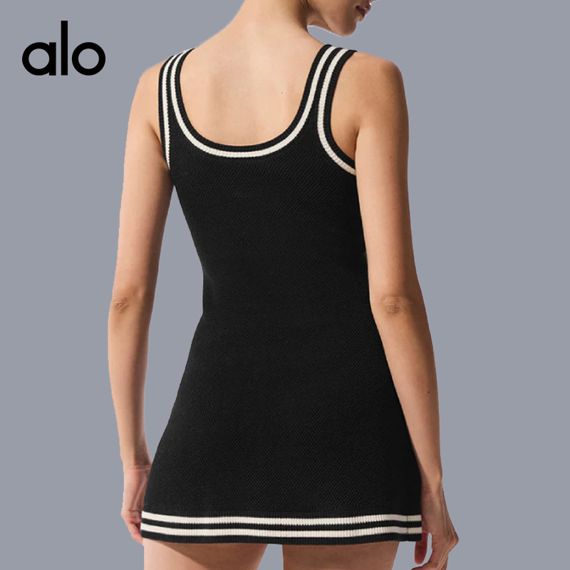 ALO YOGA💰98💎支持一件代发
aloyoga 网球运动连衣裙针织速干修身显瘦训练防晒裙
【品牌】ALO 
【款号】LTY182
【面料】涤纶棉
【颜色】黑色，象牙白
【尺码】S，M，L
 专柜同款品质，厂家直销，货源充足，售后保障
