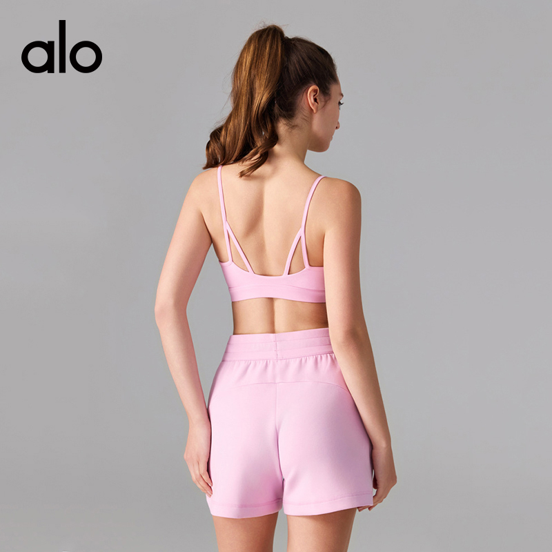 ALO YOGA💰78💎支持一件代发
aloyoga 裸感抗菌小猫耳美背运动内衣吊带瑜伽文胸
【品牌】ALO 
【款号】YW386
【面料】锦纶/氨纶
【颜色】白色，维生素粉，水洗黄，浅兰色，黑色
【尺码】S，M，L，XL
 专柜同款品质，厂家直销，货源充足，售后保障
