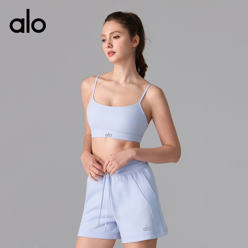 ALO YOGA💰78💎支持一件代发
aloyoga 裸感抗菌小猫耳美背运动内衣吊带瑜伽文胸
【品牌】ALO 
【款号】YW386
【面料】锦纶/氨纶
【颜色】白色，维生素粉，水洗黄，浅兰色，黑色
【尺码】S，M，L，XL
 专柜同款品质，厂家直销，货源充足，售后保障