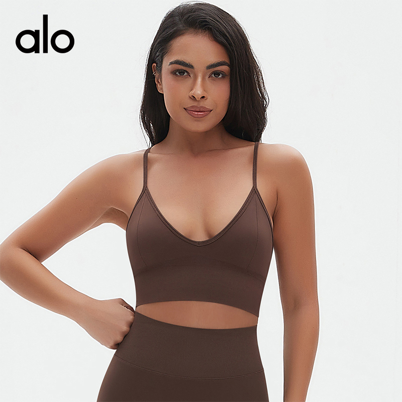 ALO YOGA💰73💎支持一件代发
aloyoga 吊带美背紧身运动内衣瑜伽服速干健身瑜伽文胸
【品牌】ALO 
【款号】WX6666
【面料】锦纶/氨纶
【颜色】深灰色，黑色，棕色，月光白，深蓝色
【尺码】S，M，L
 专柜同款品质，厂家直销，货源充足，售后保障