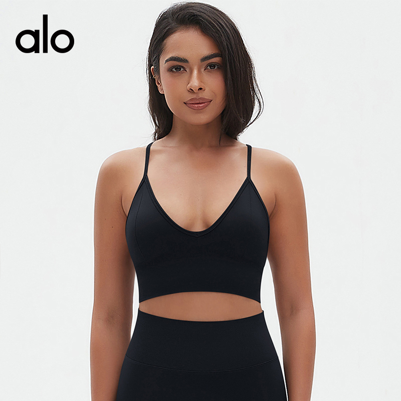 ALO YOGA💰73💎支持一件代发
aloyoga 吊带美背紧身运动内衣瑜伽服速干健身瑜伽文胸
【品牌】ALO 
【款号】WX6666
【面料】锦纶/氨纶
【颜色】深灰色，黑色，棕色，月光白，深蓝色
【尺码】S，M，L
 专柜同款品质，厂家直销，货源充足，售后保障