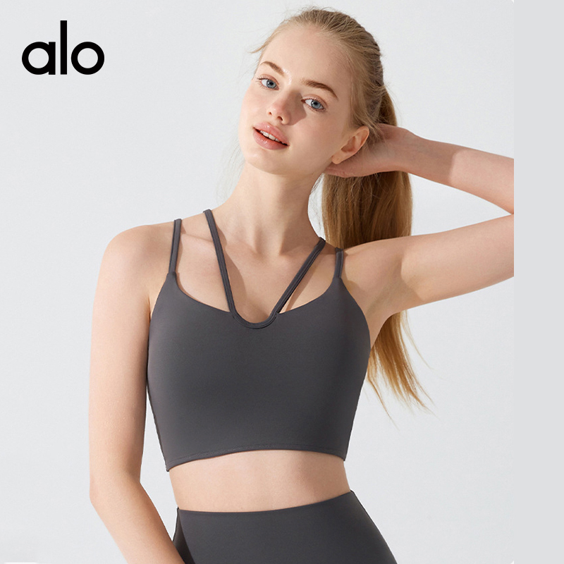 ALO YOGA💰78💎支持一件代发
aloyoga 减震运动内衣女健身背心美背吊带夏瑜伽文胸
【品牌】ALO 
【款号】YW283
【面料】锦纶/氨纶
【颜色】白色，中灰色，牛仔蓝，玫粉色，黑色
【尺码】S，M，L，XL
 专柜同款品质，厂家直销，货源充足，售后保障