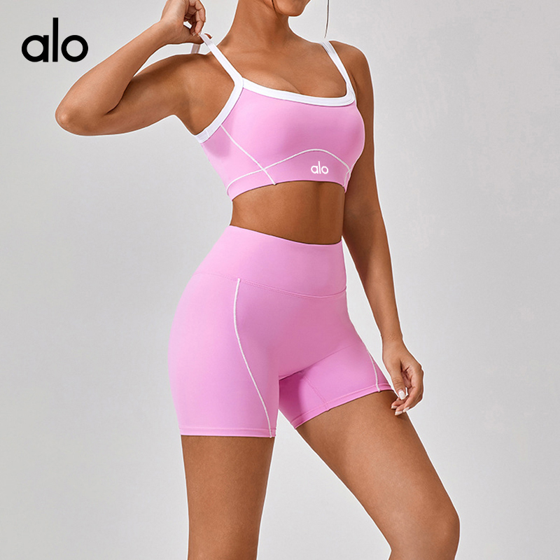 ALOYOGA 💰78💎支持一件代发
aloyoga 裸感运动内衣女防震高强度细肩带美背瑜伽背心
【品牌】AlO
【款号】YW512
【面料】锦纶/尼龙
【颜色】黑色，麻灰色，粉红色，水蓝色，深卡其色
【尺码】S，M，L，XL
 专柜同款品质，厂家直销，货源充足，售后保障