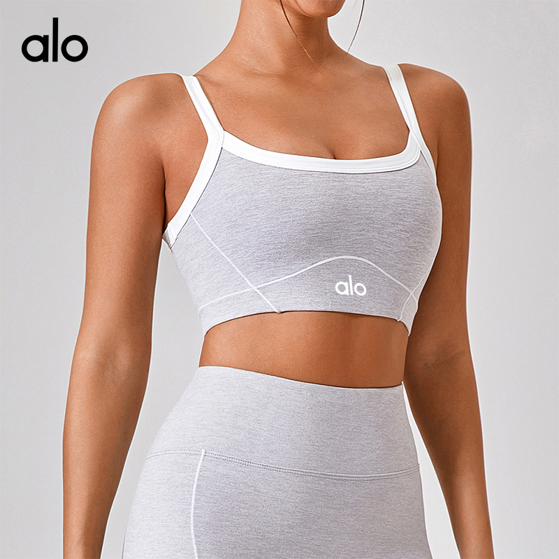 ALOYOGA 💰78💎支持一件代发
aloyoga 裸感运动内衣女防震高强度细肩带美背瑜伽背心
【品牌】AlO
【款号】YW512
【面料】锦纶/尼龙
【颜色】黑色，麻灰色，粉红色，水蓝色，深卡其色
【尺码】S，M，L，XL
 专柜同款品质，厂家直销，货源充足，售后保障