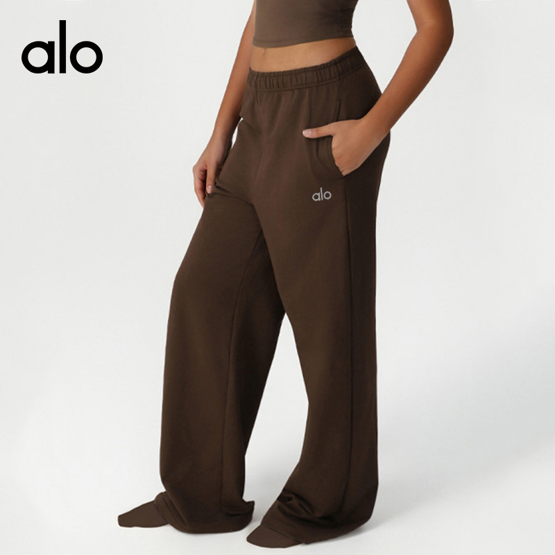ALO YOGA💰88💎支持一件代发
aloyoga 宽松舞蹈运动阔腿裤户外训练直筒拖地瑜伽裤
【品牌】ALO 
【款号】CK2528
【面料】人棉/涤纶/氨纶
【颜色】淡蓝色，棕色，灰蓝色
【尺码】S，M，L，XL
 专柜同款品质，厂家直销，货源充足，售后保障