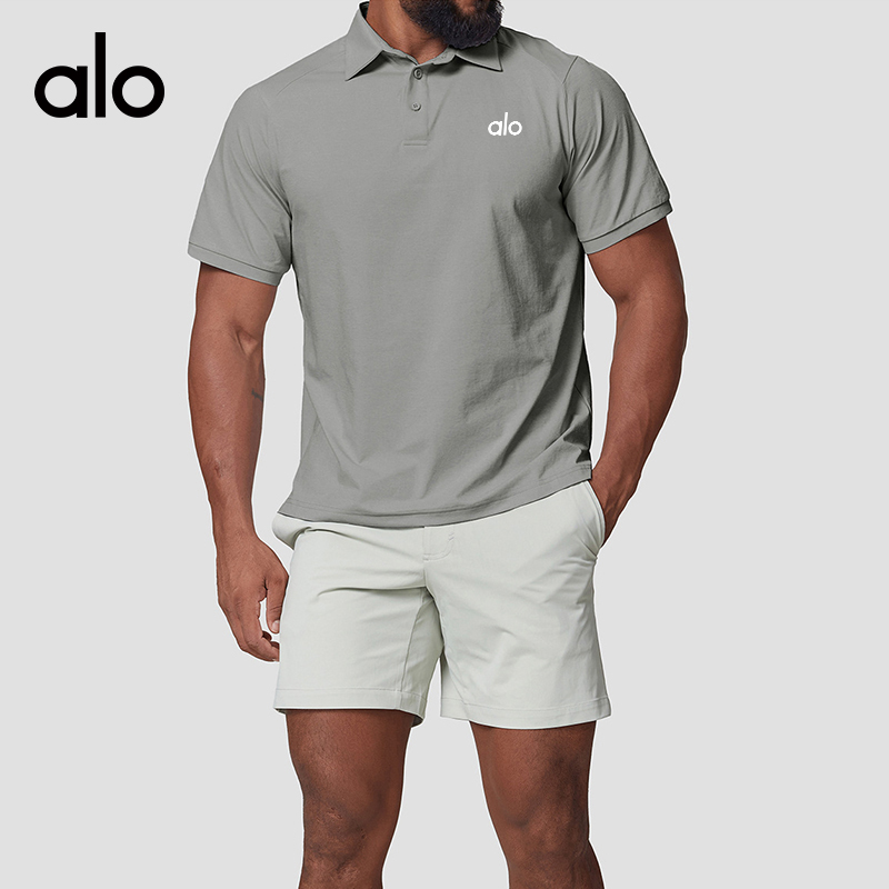 ALO YOGA💰93💎支持一件代发
aloyoga 凉感速干高尔夫POLO衫户外运动休闲旅游徒步短袖
【品牌】ALO 
【款号】EDX1168-2
【面料】涤纶/复合纤维
【颜色】活力黑，鱼骨白，白灰色，太空灰，鸦灰色
【尺码】S，M，L，XL，XXL
 专柜同款品质，厂家直销，货源充足，售后保障