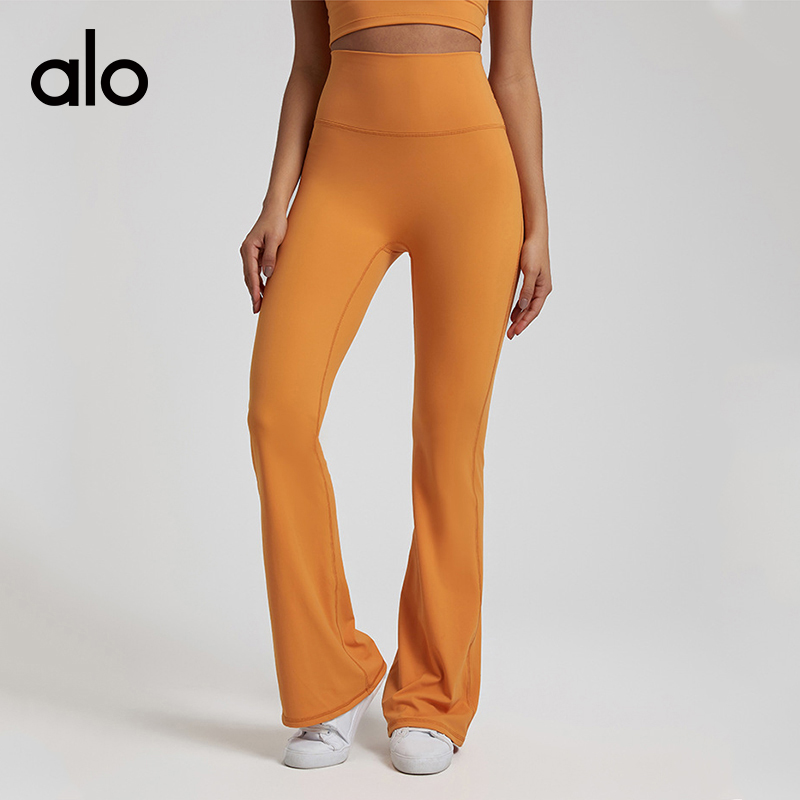 ALO YOGA💰103💎支持一件代发
aloyoga 裸感弹力运动喇叭裤紧身显瘦高腰蜜桃臀裤
【品牌】ALO 
【款号】CK4069
【面料】锦纶/氨纶
【颜色】复古绿，紫藤花，圣诞红，桑橙色，宁静蓝，咖红色，经典灰，焦糖棕，蝴蝶兰，黑色
【尺码】4/S，6/M，8/L，10/XL
 专柜同款品质，厂家直销，货源充足，售后保障