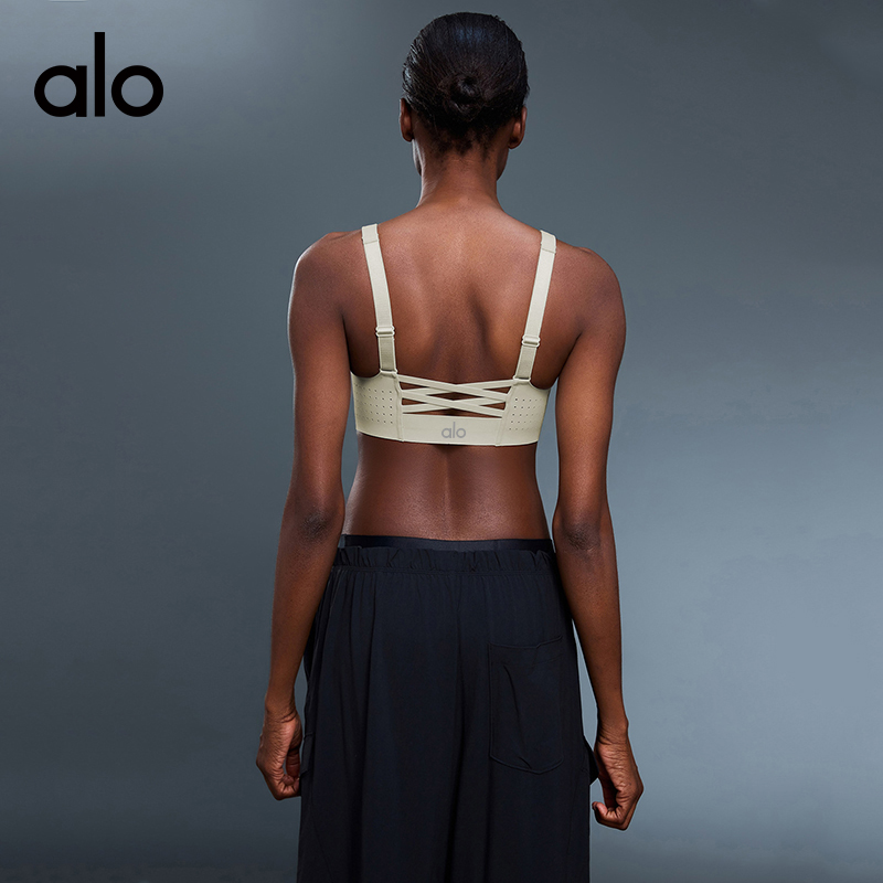 ALO YOGA💰98💎支持一件代发
aloyoga 前拉链高强度跑步防震一体杯瑜伽运动文胸
【品牌】ALO 
【款号】D25116
【面料】锦纶/氨纶
【颜色】梨花白，黑色
【尺码】S，M，L，XL
 专柜同款品质，厂家直销，货源充足，售后保障