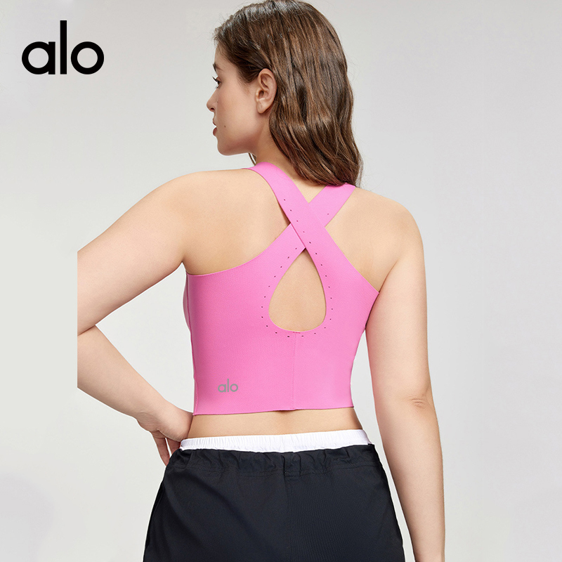 ALO YOGA💰83💎支持一件代发
aloyoga 大码运动内衣可拆卸胸垫点胶贴合遮副乳透气背心
【品牌】ALO 
【款号】DWB215436
【面料】氨纶/锦纶
【颜色】绯红至夏，姜饼棕，黑色
【尺码】0码，1码，2码，3码
 专柜同款品质，厂家直销，货源充足，售后保障