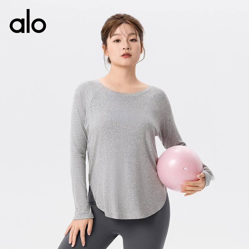 ALO YOGA💰78💎支持一件代发
aloyoga 大码宽松瑜伽服长袖罩衫外穿轻薄透气长袖
【品牌】ALO 
【款号】DWT225661
【面料】氨纶/粘纤
【颜色】白麻灰，黑色，浅麻灰，温莎葡萄酒
【尺码】L，XL，2XL，3XL
 专柜同款品质，厂家直销，货源充足，售后保障