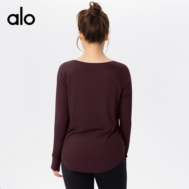 ALO YOGA💰78💎支持一件代发
aloyoga 大码宽松瑜伽服长袖罩衫外穿轻薄透气长袖
【品牌】ALO 
【款号】DWT225661
【面料】氨纶/粘纤
【颜色】白麻灰，黑色，浅麻灰，温莎葡萄酒
【尺码】L，XL，2XL，3XL
 专柜同款品质，厂家直销，货源充足，售后保障