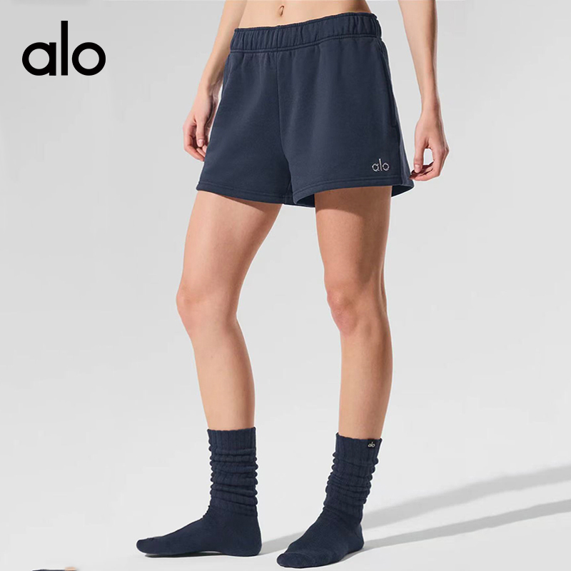 ALO YOGA💰88💎支持一件代发
aloyoga 纯棉高腰提臀健身训练瑜伽短裤女士三分热裤
【品牌】ALO 
【款号】DK1045
【面料】棉
【颜色】藏青色，黑色，灰色
【尺码】S，M，L
 专柜同款品质，厂家直销，货源充足，售后保障