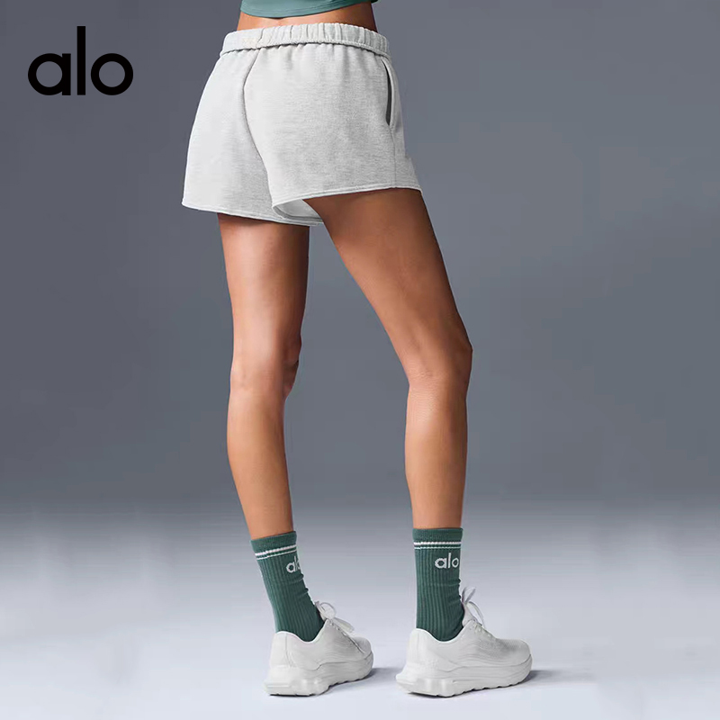 ALO YOGA💰88💎支持一件代发
aloyoga 纯棉高腰提臀健身训练瑜伽短裤女士三分热裤
【品牌】ALO 
【款号】DK1045
【面料】棉
【颜色】藏青色，黑色，灰色
【尺码】S，M，L
 专柜同款品质，厂家直销，货源充足，售后保障
