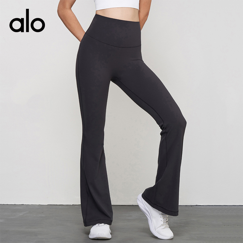 ALO YOGA💰88💎支持一件代发
aloyoga 微喇瑜伽裤均码显瘦高腰提臀舞蹈普拉提健身裤
【品牌】ALO 
【款号】CK1524
【面料】锦纶/氨纶
【颜色】白蛋白，海军蓝，石墨灰，蓝柳色
【尺码】均码
 专柜同款品质，厂家直销，货源充足，售后保障