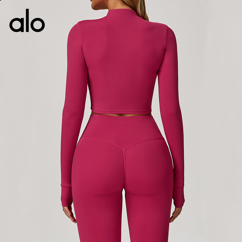 ALOYOGA 💰88💎支持一件代发
aloyoga 速干户外跑步运动瑜伽外套显瘦健身长袖外套
【品牌】AlO
【款号】BCX8047
【面料】锦纶/氨纶
【颜色】豆绿色，高级黑，徽章蓝，火山灰，焦茶咖，菱花杏，玫瑰红，抹茶绿，天空蓝，午夜蓝，犀牛灰，洋红色
【尺码】8/S，10/M，12/L，14/XL
 专柜同款品质，厂家直销，货源充足，售后保障