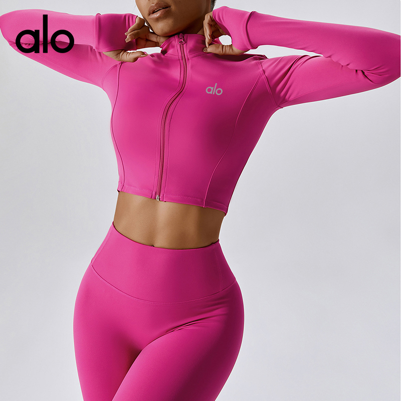 ALOYOGA 💰88💎支持一件代发
aloyoga 速干户外跑步运动瑜伽外套显瘦健身长袖外套
【品牌】AlO
【款号】BCX8047
【面料】锦纶/氨纶
【颜色】豆绿色，高级黑，徽章蓝，火山灰，焦茶咖，菱花杏，玫瑰红，抹茶绿，天空蓝，午夜蓝，犀牛灰，洋红色
【尺码】8/S，10/M，12/L，14/XL
 专柜同款品质，厂家直销，货源充足，售后保障