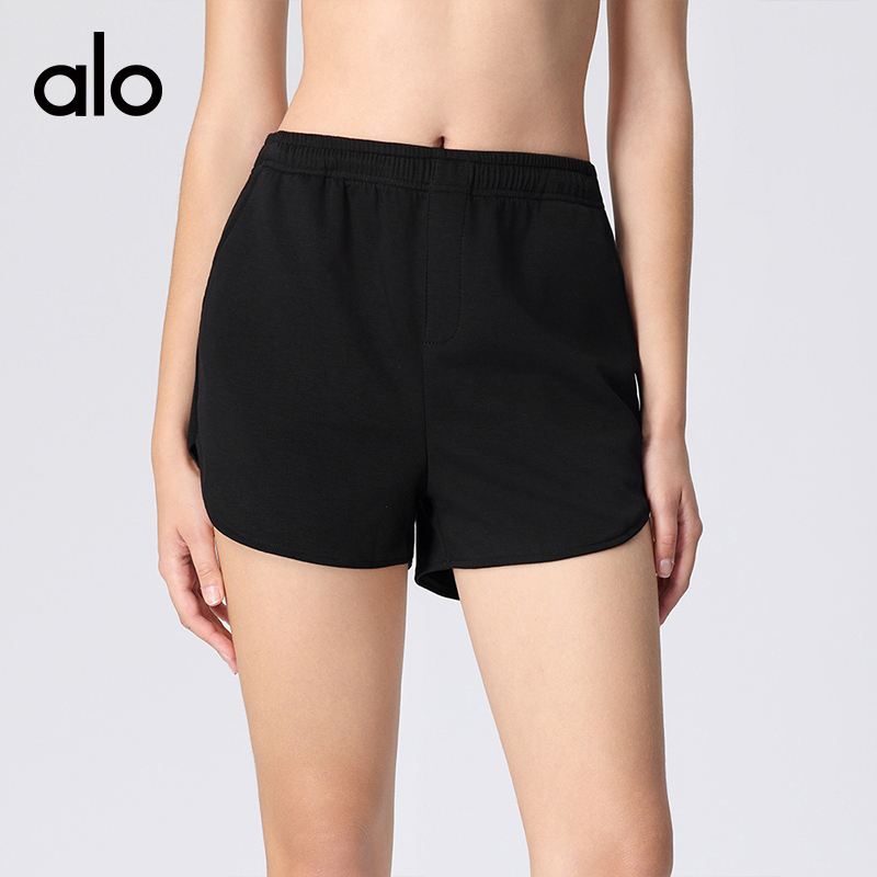 ALO YOGA💰78💎支持一件代发
aloyoga 夏季瑜伽短裤女棉跑步运动三分裤健身裤卫裤
【品牌】ALO 
【款号】DK2162
【面料】人棉/涤纶/氨纶
【颜色】茶咖色，鹅黄色，花灰色，黑色
【尺码】S，M，L，XL
 专柜同款品质，厂家直销，货源充足，售后保障