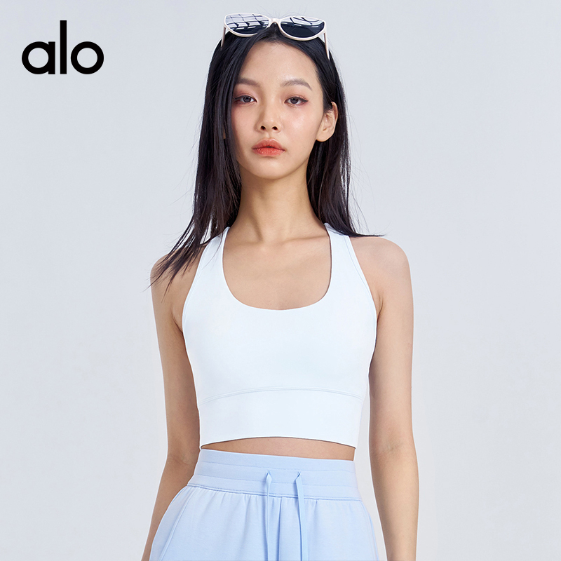 ALO YOGA💰78💎支持一件代发
aloyoga 高强度防震工字美背瑜伽背心带胸垫健身背心
【品牌】ALO 
【款号】WX52006
【面料】锦纶/氨纶
【颜色】水洗黄，葡萄蓟紫，卡其色，黑色+白色，黑色，风车蓝，白色，白蛋白，蒸馏咖啡
【尺码】S，M，L，XL
 专柜同款品质，厂家直销，货源充足，售后保障