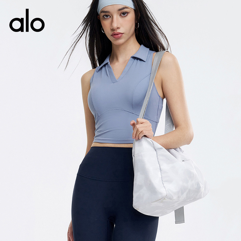 ALO YOGA💰83💎支持一件代发
aloyoga 固定一体杯胸垫运动内衣训练健身高弹瑜伽背心
【品牌】ALO 
【款号】WX956
【面料】锦纶/氨纶
【颜色】晴空蓝，草莓奶昔，黑色，白色
【尺码】S，M，L，XL
 专柜同款品质，厂家直销，货源充足，售后保障