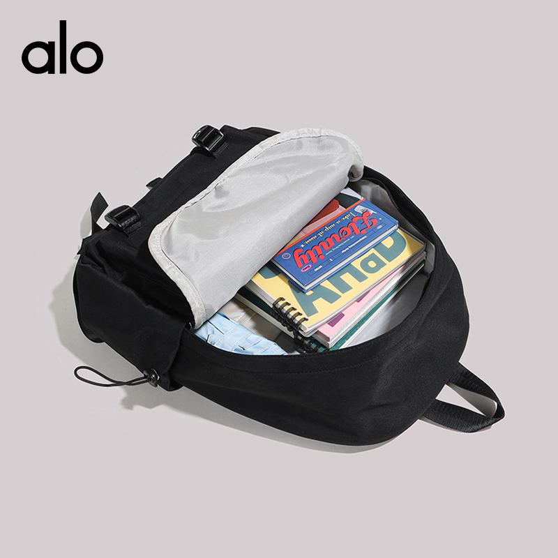 ALO YOGA💰78💎支持一件代发
aloyoga 新款纯色男女同款大容量透气耐磨双肩包
【品牌】ALO 
【款号】STB8653
【面料】尼龙
【颜色】黑色，象牙白，浅灰色，黄色
【尺码】均码
 专柜同款品质，厂家直销，货源充足，售后保障