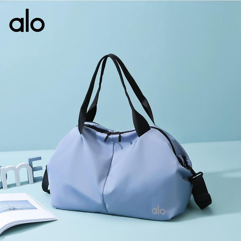 ALO YOGA💰78💎支持一件代发
aloyoga 健身休闲瑜伽包干湿分离短途旅行包单肩运动包
【品牌】ALO 
【款号】STB708
【面料】牛津布
【颜色】暗黑色，薄荷绿，迷雾蓝，甜蜜粉，香芋紫，樱花粉
【尺码】均码
 专柜同款品质，厂家直销，货源充足，售后保障