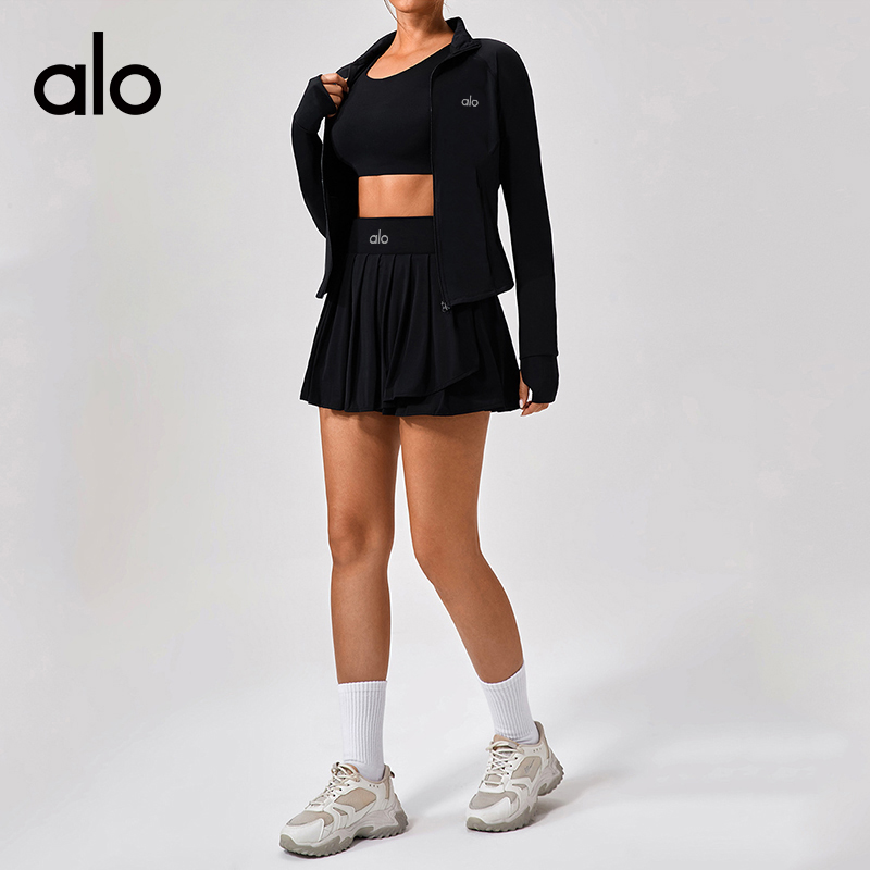 ALO YOGA💰93💎支持一件代发
aloyoga 夏季户外防晒服速干修身冰丝凉感跑步瑜伽外套
【品牌】ALO 
【款号】YW514
【面料】锦纶/氨纶
【颜色】黑色，白色，粉红色，灰色
【尺码】S/4，M/6，L/8，XL/10
 专柜同款品质，厂家直销，货源充足，售后保障