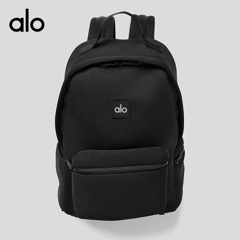 ALO YOGA💰118💎支持一件代发
aloyoga 休闲旅行双肩包哑光布面子母包双肩背包
【品牌】ALO 
【款号】STB2035
【面料】涤纶，氯丁橡胶 100%
【颜色】黑色
【尺码】均码
专柜同款品质，厂家直销，货源充足，售后保障