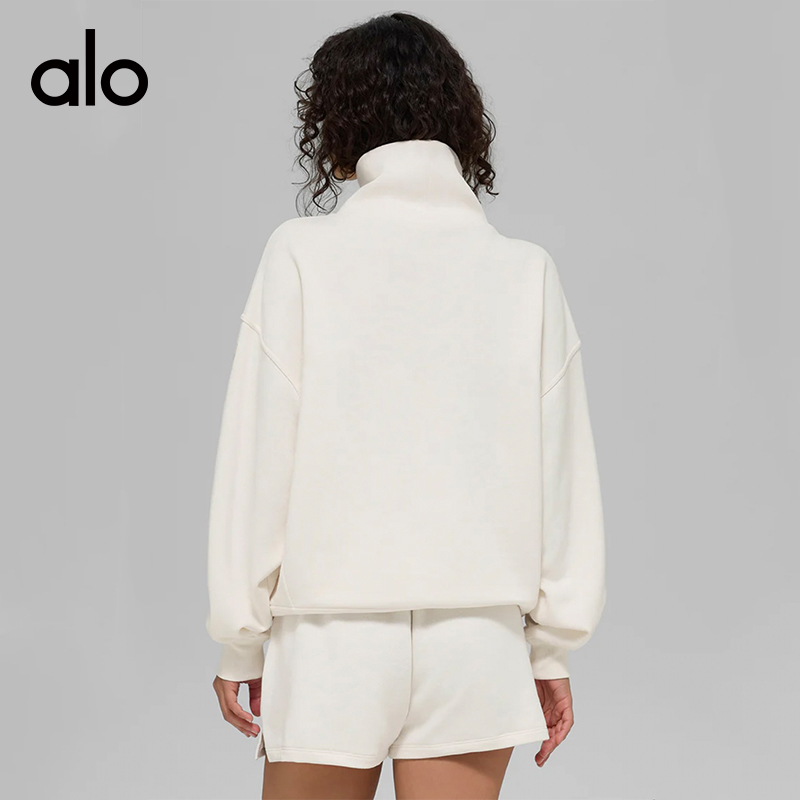 ALO YOGA💰88💎支持一件代发
aloyoga 休闲裸感瑜伽外套立领运动卫衣户外长袖健身服
【品牌】ALO 
【款号】CX80003
【面料】聚酯纤维/氨纶
【颜色】白色，黑色
【尺码】M，L，XL，XXL
专柜同款品质，厂家直销，货源充足，售后保障