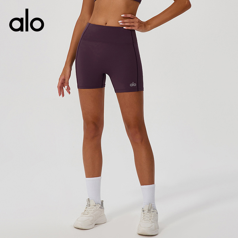 ALO YOGA 💰78💎支持一件代发
aloyoga 条纹撞色提臀瑜伽短裤女高弹外穿运动健身裤
【品牌】AlO
【款号】KW427
【面料】锦纶/氨纶
【颜色】大红色，紫色，黑色，粉色
【尺码】S/4，M/6，L/8，XL/10
 专柜同款品质，厂家直销，货源充足，售后保障